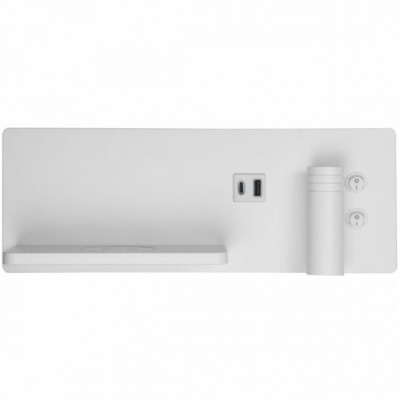 Φωτιστικό Reading Light LED Φωτισμού Εμπρός-Πίσω + USB + Type C Ασύρματη Φόρτιση Λευκό 4021/R Φωτιστικό Reading Light LED Φωτισμού Εμπρός-Πίσω + USB + Type C Ασύρματη Φόρτιση Λευκό 4021/R